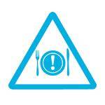 Icon representing the removal of allergens, highlighting the effectiveness of conveyor belt cleaning systems in eliminating allergens from industrial environments.